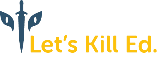 Let's Kill Ed - Sword and shield logo